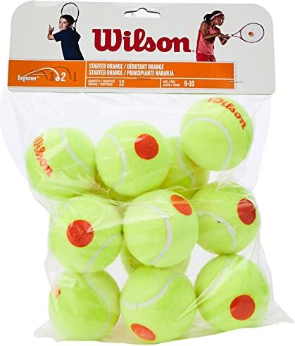 Wilson Starter Orange, Tennis Unisex-Bambini, Giallo/Arancione, 12 Palline