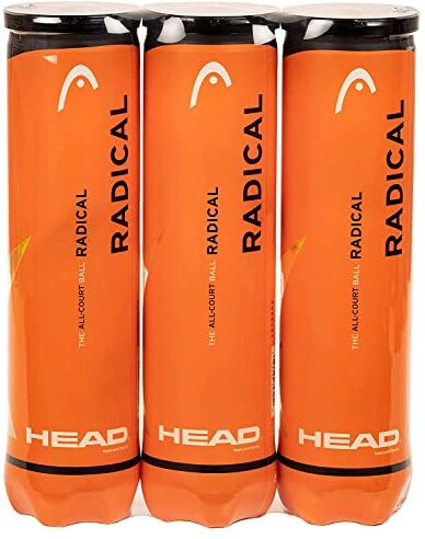 Head Palline da tennis Radical, confezione tripla (12 palline), la confezione può variare