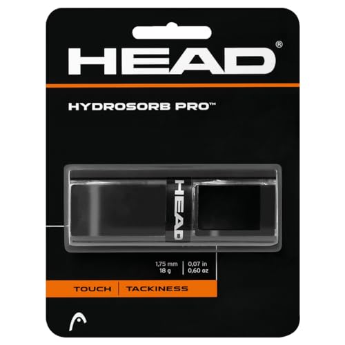 Head Hydrosorb PRO, Grip Per Racchetta Da Tennis Hydrosorb Pro Di Ricambio, Unisex Adulto, Nero, Taglia unica