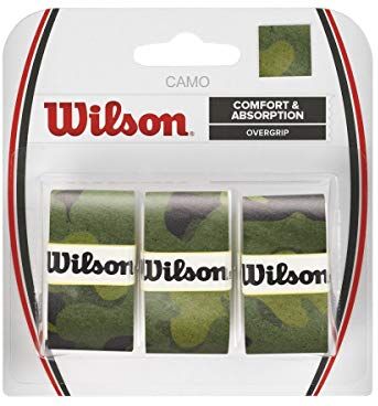 Wilson Camo OVERGRIP, Tennis Racket Grip Unisex-Adult, Green, One Size