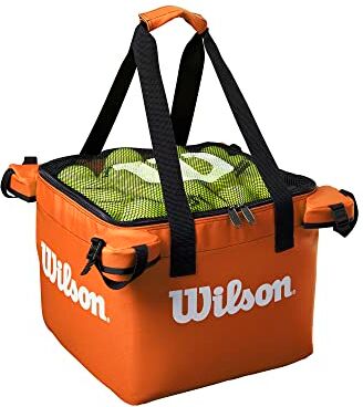 Wilson Teaching, Cesto da Tennis, capacità 150 Palline Unisex – Adulto, Arancio, Taglia Unica