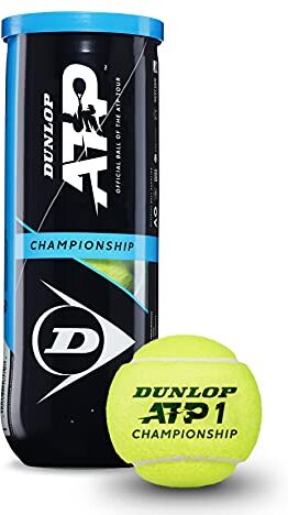 Dunlop 601332 Palla da Tennis Atp Championship, 3 Ball Pet