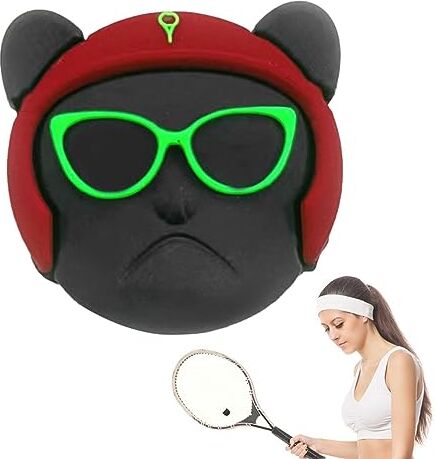 BUKBAG Ammortizzatore antivibrazioni da tennis, protezione in silicone per racchetta da tennis, ammortizzatore decorativo per racchette, protezione articolare