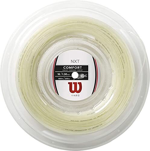 Wilson WRZ912700 Corda da Tennis NXT, Bobina 200 m, Unisex, Natural, 1.30 mm