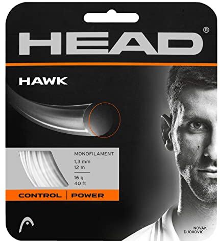 Head Set Hawk, Racchetta da Tennis Unisex-Adulto, Bianco, 18