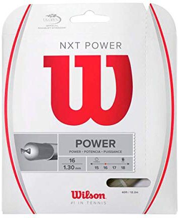 Wilson WRZ941600 Corda da Tennis NXT Power, 12.2 m, Unisex, Natural, 1.30 mm