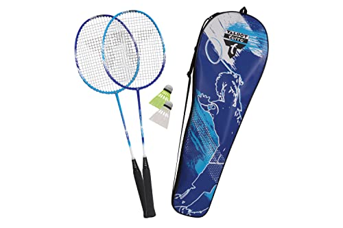 Schildkröt Premium Badminton-Set 2-Fighter PRO, 2 Racchette Composite in Grafite, 2 Volani, in Una Borsa Preziosa, 449413, Bambini Attacker Junior Unisex Adulti, Taglia Unica