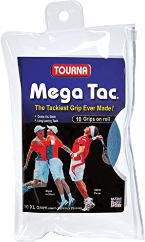 Tourna Mega Tac Grip 10 Grip Roll, Blu