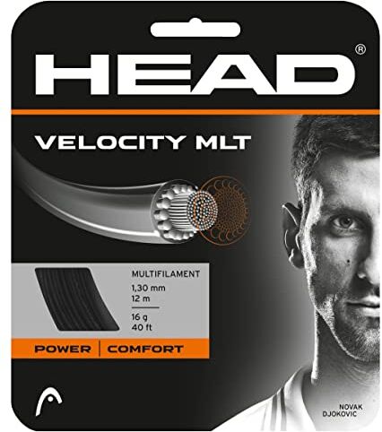 Head Set Velocity Mlt, Racchetta da Tennis Unisex-Adulto, Nero, 17