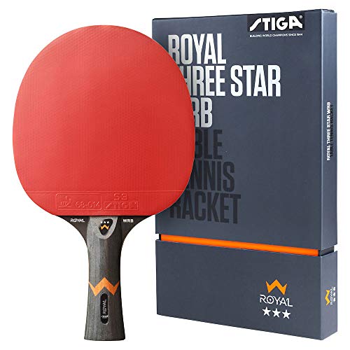 STIGA 3 Stelle Royal, Racchetta da Tennis Tavolo Unisex-Adult, Red/Black, One Size