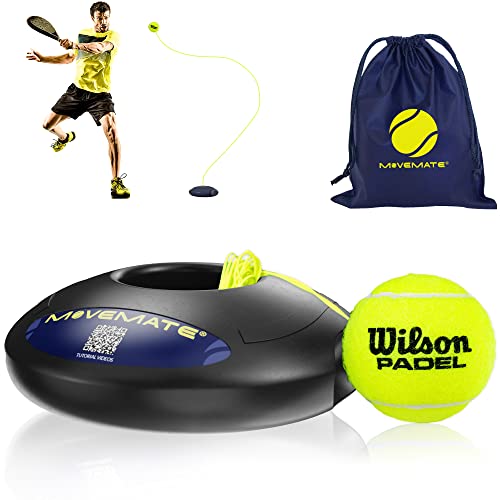 MOVEMATE Dispositivo di allenamento per Tennis/Padel con pallina Wilson®   Innovativo Dispositivo Sportivo per Il Tempo Libero per Giocare e allenarsi all'aperto, in Giardino