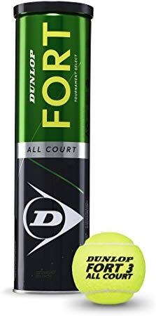 Dunlop Fort All Court Palline da tennis per terra battuta, cemento ed erba (1x4 Tin)