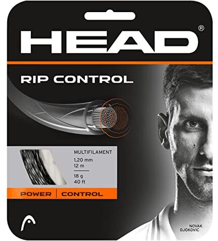 Head Set Rip Control, Racchetta da Tennis Unisex Adulto, Nero, 18