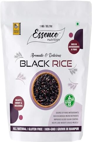 ECH Ethnic Choice EssenceNutrition Aromatic Black Rice (1 Kg) [Gluten Free, Non-GMO]