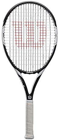 Wilson Federer Team 105,  Racchetta da Tennis per Giocatori Principianti e Amatoriali Unisex Adulto, Bianco/Nero, L2