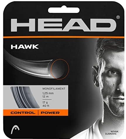 Head Set Hawk, Racchetta da Tennis Unisex Adulto, Grigio, 18