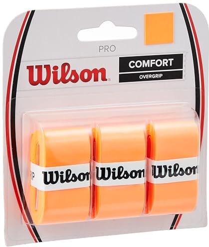 Wilson Pro,  Overgrip, 3 Pezzi, Arancione