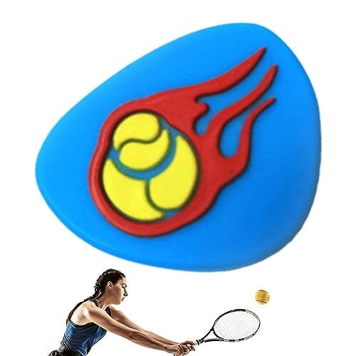 BUKBAG Smorzatore di vibrazioni da tennis, protezione in silicone per racchette da tennis, accessori decorativi per racchette, protezione articolare, racqueball