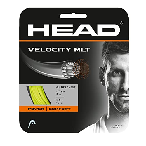 Head Velocity Mlt-Set di Corde per Racchette, Multicolore, Nero, Taglia 16 Unisex-Adulto, Giallo