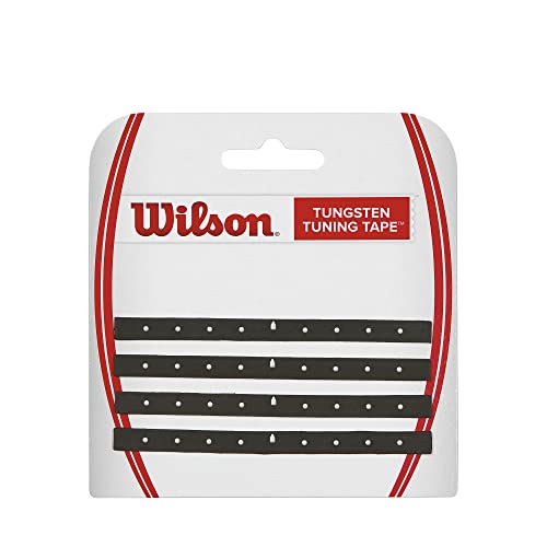 Wilson Nastro di Piombo Tungsten Tuning Tape, Equilibra il Peso della Testa della Racchetta, Nero