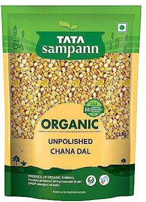 ECH Green Velly Sampann Organic Chana Dal, 1kg