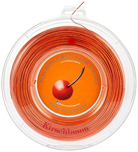 Kirschbaum Bobina Ora 123, Corde da Tennis Unisex-Adulto, Arancione, 1.23mm/17-Gauge