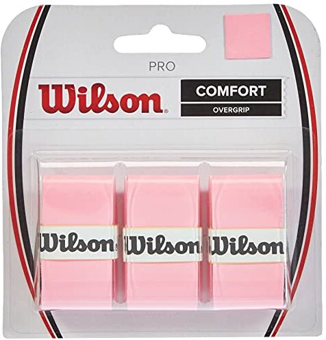 Wilson Grip WRZ4014PK Impugnatura Pro Overgrip, Unisex, Rosa, 3 Unità