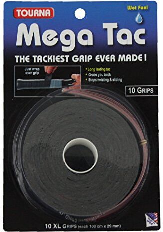 Tourna Mega TAC Grip 10 rotoli di nastro per le mani (grip) da tennis