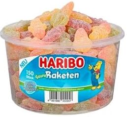 HARIBO Sour Rockets 150 pezzi / 1200 g