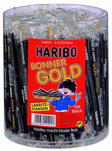 HARIBO Bonner Gold 150 bastoncini, 2700 g