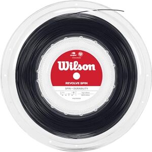 Wilson Corda da Tennis Revolve Spin, Bobina 200 m, Unisex, Nero, 1.25 mm Wilson Corda da Tennis Revolve Spin, Bobina 200 m, Unisex, Nero, 1.25 mm
