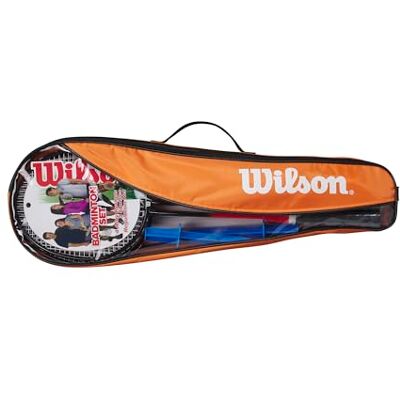 Wilson Racchette da Badminton Kit V2 da 4 Pezzi, Facili da Impugnare e Leggere Come Una Piuma, Offrono Precisione e Accuratezza, Costruite per Durare, Colore: Rosso/Arancione, Misura: 2 Wilson Racchette da Badminton Kit V2 da 4 Pezzi, Facili da Impugnare e Leggere Come Una Piuma, Offrono Precisione e Accuratezza, Costruite per Durare, Colore: Rosso/Arancione, Misura: 2
