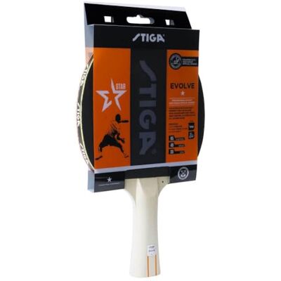 STIGA Evolve 1-Stella Racchetta da Ping Pong, Nero/Rosso STIGA Evolve 1-Stella Racchetta da Ping Pong, Nero/Rosso