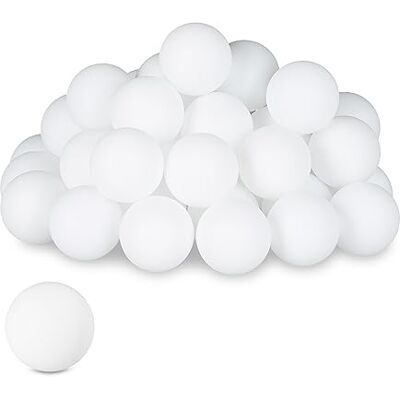 Relaxdays Palline da Beer Pong, in Set da 100, Mini Balls Ping-Pong in Plastica, Senza Scritta, Diametro 40 mm, Bianco Relaxdays Palline da Beer Pong, in Set da 100, Mini Balls Ping-Pong in Plastica, Senza Scritta, Diametro 40 mm, Bianco