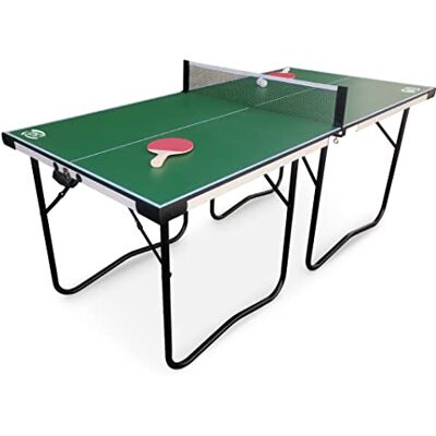 Teorema Giocattoli Tavolo da Ping Pong Pieghevole Salvaspazio, Misure 182x86.5X75 cm, Tavolo Ping Pong esterno e interno con Set Completo: Rete, 2 Racchette e 2 Palline, Facile da Trasportare Teorema Giocattoli Tavolo da Ping Pong Pieghevole Salvaspazio, Misure 182x86.5X75 cm, Tavolo Ping Pong esterno e interno con Set Completo: Rete, 2 Racchette e 2 Palline, Facile da Trasportare