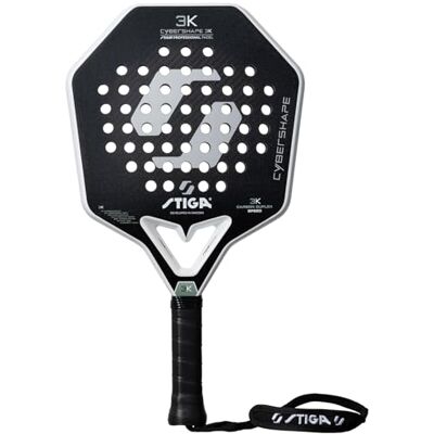 STIGA Racchetta da Padel Cybershape 3K Racchetta per Uomo o Donna in Fibra di Carbonio 100% Potenza, Controllo e Design Unico STIGA Racchetta da Padel Cybershape 3K Racchetta per Uomo o Donna in Fibra di Carbonio 100% Potenza, Controllo e Design Unico