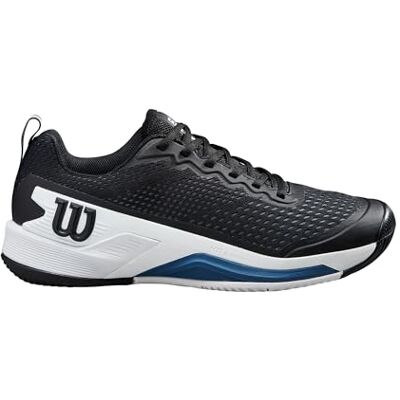 Wilson Rush PRO 4.5 Tennis Shoe, Men, Size 12, Black/White/Ensign Blue Wilson Rush PRO 4.5 Tennis Shoe, Men, Size 12, Black/White/Ensign Blue