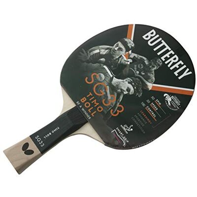 Butterfly SG33 Racchetta da ping pong, colore: Nero e Rosso Butterfly SG33 Racchetta da ping pong, colore: Nero e Rosso