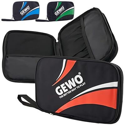 GEWO Unisex – Adulti Master Tavolo da Ping Pong Doppia Custodia, Nero/Rosso, 32 x 23 x 3 cm GEWO Unisex – Adulti Master Tavolo da Ping Pong Doppia Custodia, Nero/Rosso, 32 x 23 x 3 cm