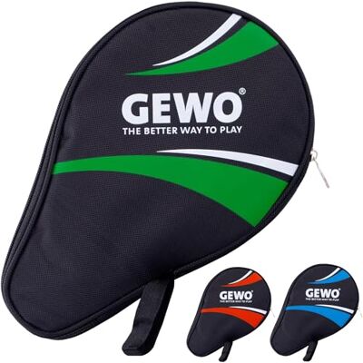 GEWO Borsone da Ping Pong Unisex per Adulti Master con Scomparto per Palline, Nero/Verde, 30 x 20 x 2 cm GEWO Borsone da Ping Pong Unisex per Adulti Master con Scomparto per Palline, Nero/Verde, 30 x 20 x 2 cm