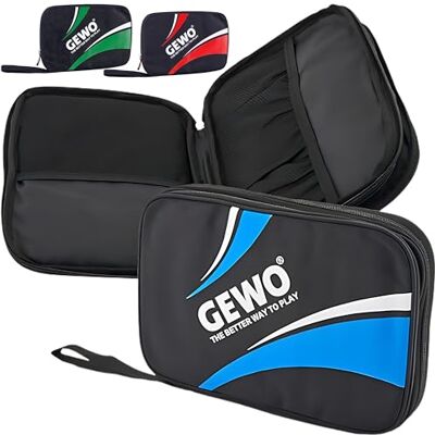 GEWO Master, Copertura Doppia per Ping Pong Unisex-Adulto, Blu, 32x23x3 GEWO Master, Copertura Doppia per Ping Pong Unisex-Adulto, Blu, 32x23x3