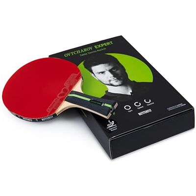 Butterfly Racchetta da ping pong Ovtcharov Expert Racchetta da tennis professionale per giocatori esperti e competitivi Approvazione ITTF per competizioni rivestimenti estremamente Butterfly Racchetta da ping pong Ovtcharov Expert Racchetta da tennis professionale per giocatori esperti e competitivi Approvazione ITTF per competizioni rivestimenti estremamente