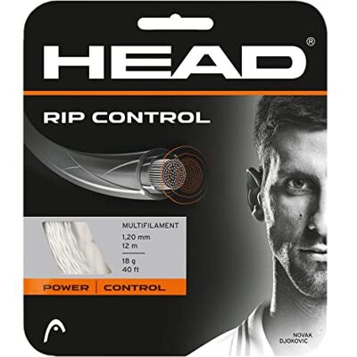 Head Set RIP Control, Racchetta da Tennis Unisex-Adulto, White, 18 Head Set RIP Control, Racchetta da Tennis Unisex-Adulto, White, 18