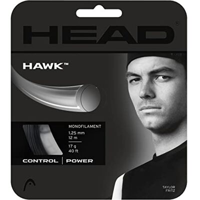 Head Set Hawk, Racchetta da Tennis Unisex Adulto, Nero, 18 Head Set Hawk, Racchetta da Tennis Unisex Adulto, Nero, 18
