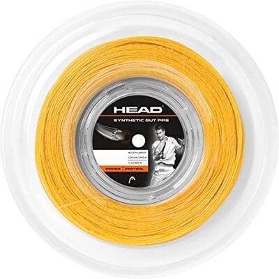 Head Synthetic Gut Pps Matassa, Racchetta da Tennis Unisex Adulto, Aureo, 16 Head Synthetic Gut Pps Matassa, Racchetta da Tennis Unisex Adulto, Aureo, 16