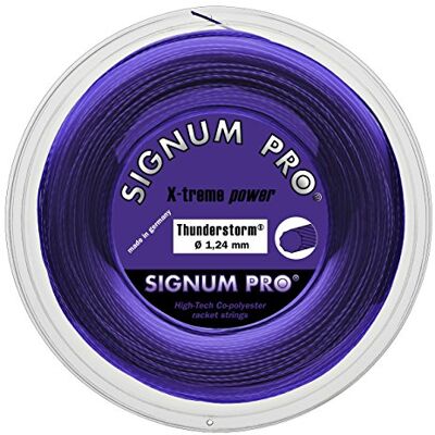 Signum Pro 0255180242800016 Corda per Racchette Thunderstorm, 200 m, Colore: Viola Signum Pro 0255180242800016 Corda per Racchette Thunderstorm, 200 m, Colore: Viola