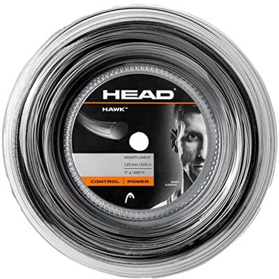 Head Hawk MATASSA, Racchetta da Tennis Unisex Adulto, Nero, 18 Head Hawk MATASSA, Racchetta da Tennis Unisex Adulto, Nero, 18