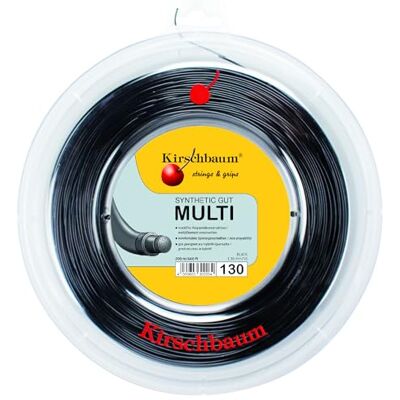 Kirschbaum Bobine 200 M Synthetic Gut Multi 1,30 Mm Noir, Sintetico Unisex-Adulto, Nero Kirschbaum Bobine 200 M Synthetic Gut Multi 1,30 Mm Noir, Sintetico Unisex-Adulto, Nero