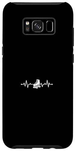 Roller Skating Roller Skater Custodia per Galaxy S8+ Pattini a rotelle Heartbeat Pattinaggio a rotelle Battito cardiaco