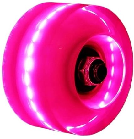 LXHZSY Luminosi Roll Skate Ruote 4 ruote for pattini a rotelle illuminate luminose con accessori for pattini a rotelle con cuscinetti (Material : Pink purple)